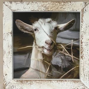 Rustic Framed Goat Print